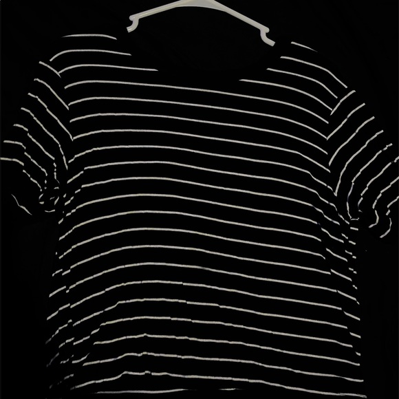 BLACK STRIPED T SHIRT - Picture 1 of 1